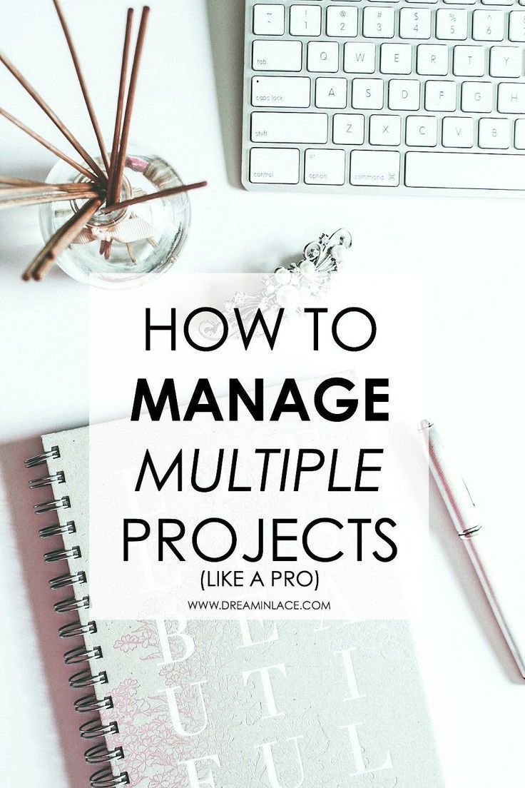 How to Manage Multiple Projects Like a Pro I DreaminLace.com